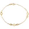 Fichera Preziosi Bracciale Bimba Oro Giallo 18 kt taglio Laser 16 cm NUOVO E ORIGINALE