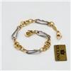 Gulino Gioielli Bracciale donna in oro (Gold) giallo e bianco 18 kt a catena E.1270