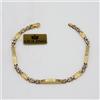 Gulino Gioielli Bracciale in oro giallo e bianco 18 kt semi rigido da uomo D.21