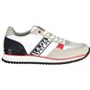 Napapijri Chic Bianco Allacciate Sneakers con Logo Uomo Dettaglio Autentico