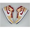 nike jordan 1 mid beige red ( 554724 201 )