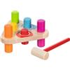 goki 58339 - Panca a Martello, in Legno, con 6 Blocchi e Martello, Giocattolo educativo, Prodotto in Germania, Set da 7 Pezzi, a Partire da 1 Anno