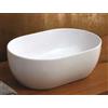 SCELTO DA DESIVERO Lavabo in ceramica ovale 45x31 bianco lucido da appoggio senza troppieno codice prod: DSV17432