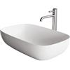 SCELTO DA DESIVERO Lavabo in ceramica ovale 60x37 h 15 bianco lucido da appoggio s/troppieno codice prod: DSV17986