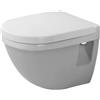 Duravit Starck3 wc sospeso compact con scarico a pavimento bianco lucido codice prod: 2202090000