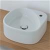 Moab80 Houselab Elletre lavabo da appoggio 16x43 in ceramica bianco lucido monoforo codice prod: L3LCER.FLC