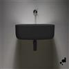 Ever Bounce lavabo a incasso 56x35 poliuretano morbido nero codice prod: evlaboun