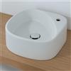 Moab80 Houselab Elletre lavabo da appoggio 16x43 in ceramica bianco opaco monoforo codice prod: L3LCER.F