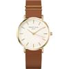 Rosefield Orologio Analogico da Donna West Village - Marrone - ∅ 33 mm
