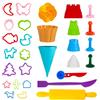 Genio Kids Formine Dido - Set di 30 Pezzi Accessori per Sabbia Magica e Plastilina, Formine Pongo per Bambini, Sviluppare Le capacità Motorie, Regalo per Ragazzi e Ragazze