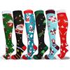 LEOSTEP 6 paia di calzini a compressione di natale novità per uomini donne ragazze ragazzi regalo creativo calze di Natale regalo, Natale., Small/Medium