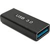 System-S Adattatore USB 3.0 tipo A femmina a femmina cavo in nero