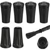 Esshogo 6 Pezzi Gommini Bastoncini Trekking, Puntale per Bastone, Accessori Trekking, per tutti i bastoncini da trekking comuni