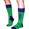 Fit Products Calzini da trekking realizzati in misto lana merino Perfetto per escursioni, trekking, alpinismo, attività all'aperto e molto altro ancora, Green/Purple