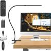 Mojimdo Lampada da Scrivania 77 LED con Distanza [Potere Illuminante Notevole] 70CM Lampada con Pinza, 3 colore &10 Livelli di Luminosità Lampada da Lettura 360° Flessibile con Caricatore USB