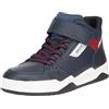 Geox J Perth Boy B, Scarpe da Ginnastica Uomo, Marina Rossa, 37 EU