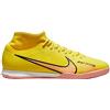 Nike Zoom Mercurial Superfly 9 Academy IC, Indoor/Court Soccer Shoes Uomo, Yellow Strike Sunset Glow Coconut Milk, 42 EU