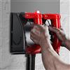WSIKGHU Smerigliatrice per calcestruzzo, 1680 W, fresatrice a rulli da parete, fresatrice per muri, 3000 giri/min, 1 - 4 mm, regolabile in profondità, smerigliatrice portatile da parete in calcestruzzo