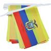 AZ FLAG Ghirlanda 6 Metri 20 Bandiere Ecuador 21x15cm, Bandiera Ecuadoregna 15 x 21 cm - Festone Bandierine