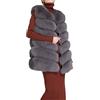 FOLOBE Womens 'Soft Faux Fur Vest Gilet per Adulto