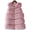 FOLOBE Bambino Gilet di Pelliccia di Volpe Faux Kid Soft Gilet Girls