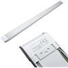 Planetitaly Plafoniera LED 40W lampada parete soffitto muro officina garage ripostiglio cabina armadio spogliatoio guardaroba 90cm luce interni 4000lm 230V alta resa luminosa luce diffusa
