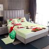 Homewish Set di lenzuola, 3 pezzi, motivo natalizio con alci, con scritta Merry Christmas, per ragazzi, ragazze, bambini, regali di Babbo Natale