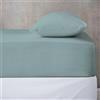 BANZAII TEXTILE INNOVATOR ONLINE Banzaii Lenzuolo sotto con Angoli Invernale Felpato in Flanella Anti-Pilling 100% Cotone Tinta Unita Due piazze Maxi Matrimoniale 180 x 200 Acquamarina