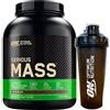 Optimum Nutrition Serious Mass Gainer Proteine Whey in Polvere per Aumentare la Massa Muscolare con Creatina Glutammina e Vitamine Cioccolato 2,73kg 8 Porzioni + SHAKER