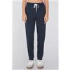 Tezenis Pantaloni Felpa Pesante Con Coulisse E Tasche Donna Blu