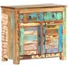 vidaXL Credenza Madia Mobile Armadietto Armadio Mobiletto Alto Portaoggetti Cassa Cassapanca Mobili 70x35x65 cm in Legno Massello di Recupero