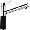 SCHOCK Rubinetto da cucina SC-510 Night - Rubinetto ad alta pressione CRISTADUR con beccuccio fisso e attacchi standard