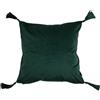 Chic Home Federa in velluto CRISTIANO 45 x 45 cm verde bottiglia