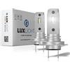 LUXLIGHT Lampadina LED 100% ADATTABILE H7 / H18 14'000 LM 30W 12V 6500K Bianco 2PZ Kit Lampada Sostituzione PLUG AND PLAY Alogena, Fari Abbaglianti e Anabbaglianti per Auto
