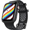 APRLIITY Cinturino Sportivi per Apple Watch 38mm 40mm 41mm 42mm 44mm 45mm 49mm, Silicone Cinturini di Ricambio per iWatch Series 8 7 6 5 4 3 2 1 SE Ultra (42mm/44mm/45mm/49mm, Nero)