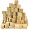 Fycooler Cubi Legno da Decorare 80pcs - Cubi di Legno Decorare 2.5x2.5 x2.5 cm - Cubo Legno di Pino Naturale Grezzo - Cubetti di Legno per Fai da Te, Stampi, Arte e Artigianato, Puzzle e Numeri