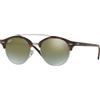 Ray Ban Occhiali da Sole Ray-Ban RB4346 CLUBROUND DOUBLEBRIDGE 62519J Havana Rosso