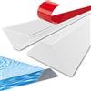 Drenky 2M Barriera Doccia Ferma Acqua, Arresto Doccia Autoadesivo Silicone Striscia Di Ritenzione Soglia Doccia Pieghevole Per Bagno, Lavello Della Cucina, Separazione Umido/asciutto, Bianco