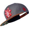 Cadency® Cappello Uomo con Visiera, Snapback, Samurai, Color: Grigio, Unisex, Taglia Regolabile