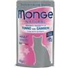 Monge Natural Adult cottura al vapore 80 gr - Tonno con Gamberetti - Confezione da 24 pezzi - Cibo umido per gatti - SPEDIZIONE GRATIS 1° ORDINE + scegli lo sconto BZR5 / BZR20