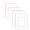 nielsen Conservation Passepartout cartone 2,2 mm, set di 5, formato esterno 18x24 cm per formato immagine 10x15 cm, bianco puro liscio