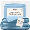 Bambaw Copripiumino letto 135x200 bambù, Lenzuolo per piumone sostenibile, 100% Bambu lenzuola eleganti e morbide, Copripiumini da letto antiacaro e anallergici, 135x200 cm (Azzurro)