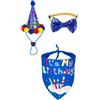 Generic Pet Party t Set Cane Compleanno Sciarpa Cappello Cravatta Set Cat S Elevato BU1