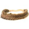 BOBIYA Fascia per capelli sintetici a coda di pesce, stile classico, con trecce intrecciate, elastica, per donne e ragazze, accessorio di bellezza (Marrone Caramello)