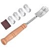 SEABABOO Lame Per Pane Impasto Strumento Per Tagliare Il Pane Taglierino Lama Pane Coltello Per Tagliare Il Pane Coltello Per Tagliare La Pasta Segnare Legno Curvo 5 Lame + 1 Set Di Coltelli
