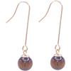 NILUXE DESIGN - Orecchini Donna Con Pietra Naturale - Orecchini Pendenti Con Gemme Semipreziose - Orecchini Con Pietre E Acciaio Inossidabile
