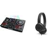 Numark Party Mix II - Console DJ a 2 Canali per Serato DJ Lite, con Scheda Audio Integrata, Presa Cuffie & JBL Tune 500 Cuffie Sovraurali - Cuffia On Ear con Microfono e Comando Remoto ad 1 Pulsante