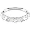 Swarovski Bracciale rigido Millenia, Taglio ottagonale, Bianco, Placcato rodio