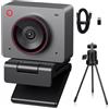 OBSBOT Meet 2 Ultra HD 4K Streaming Webcam, 1080p at 60 FPS, Videokonferenz Kamera mit KI Automatischem Bildausschnitt, USB-C, Dual Noise Reducing Mics, Ideal for Gaming or Streaming- Grau