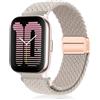 PaceBid 20mm Nylon Cinturino per Amazfit Active 2/Active/GTR Mini/GTS 4/GTS 4 Mini/Bip 3/Bip3 Pro/GTS 3/2, Magnetica Intrecciato Cinturini di Ricambio per Amazfit T-Rex 3 Pro 44mm/GTR 42mm-Starlight